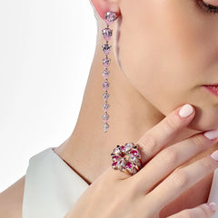 Fuchsia Pavé Panettone Ring
