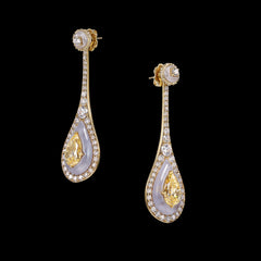 Canary Chalcedony Elixir Earrings