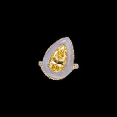 Canary Chalcedony Elixir Ring