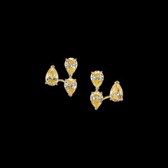 Canary Floating Diamonds Nova Ear Huggies