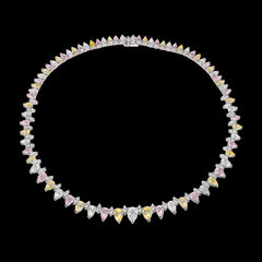 Candy Infinity Necklace. Lab-Grown Simulated Diamond