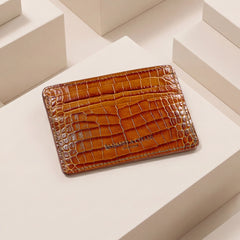 Card Holder - Cognac Brown