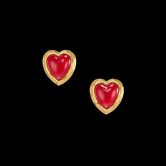 Cherry Heart Studs