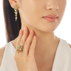 Citrus Primrose Bouquet Ring