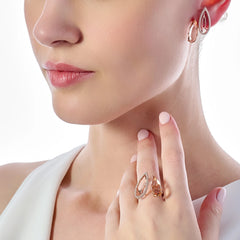 Cognac Illusion Studs