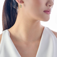 Comet Canary Diamond Earrings