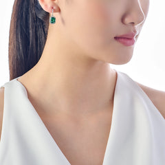 Comet Emerald Earrings