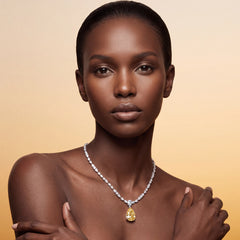 Canary Satine Spectra Necklace. Lab-Grown Simulated Diamond