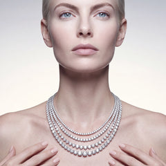 Diamond Falls Necklace. Lab-Grown Simulated Diamond