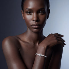 Diamond Spectra Bracelet. Lab-Grown Simulated Diamond