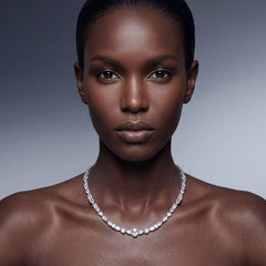 Canary Satine Spectra Necklace. Lab-Grown Simulated Diamond