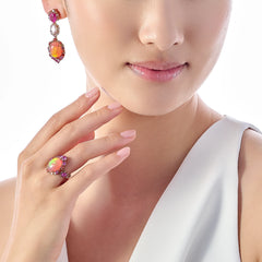 Coral Opal Ocean Rings
