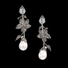 Cyclamen Pearl Earrings