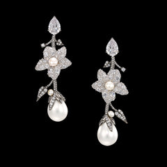 Cyclamen Pearl Earrings