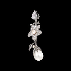 Cyclamen Pearl Earrings