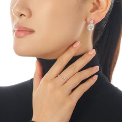 Diamond Celestial Halo Earrings