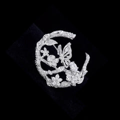 Diamond English Garden Brooch