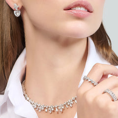 Diamond Cupid Heart Earrings