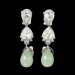 Diamond Jade Berry Earrings