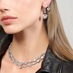 Diamond Love Heart Choker