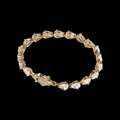 Diamond Nova Eternity Bracelet. Yellow Gold