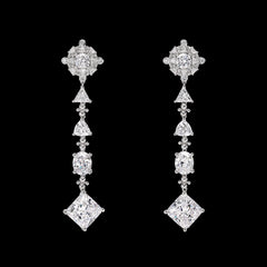 Diamond Tropical Drop Earrings
