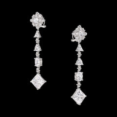 Diamond Tropical Drop Earrings