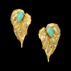 Turquoise Poison Ivy Earrings