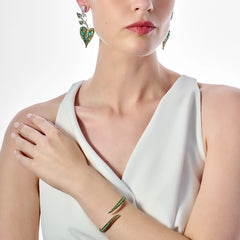 Emerald Blades of Grass Bangle