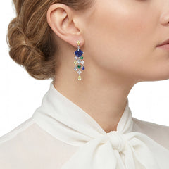 Emerald Asscher Drop Earrings