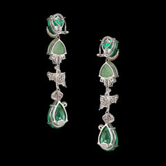 Emerald Berry Vine Earrings