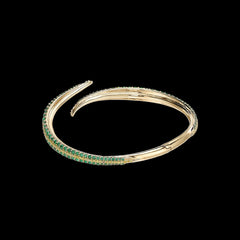 Emerald Blades of Grass Bangle