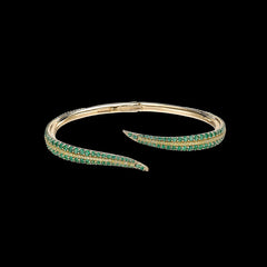 Emerald Blades of Grass Bangle
