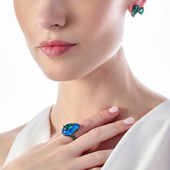 Emerald Floating Ear Huggies