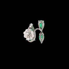 Emerald Floating Ear Huggies