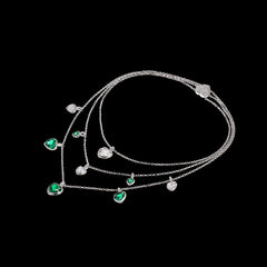 Emerald Hearts Necklace