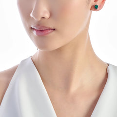 Emerald Mycelia Drop Earrings