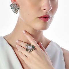 Emerald Mycelia Earrings