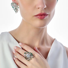 Emerald Mycelia Earrings