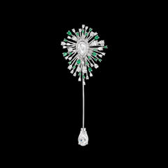 Emerald Mycelia Pin