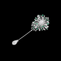 Emerald Mycelia Pin