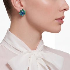 Emerald Sapphire Chanterelle Studs