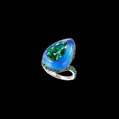 Emerald Spirulina Elixir Ring
