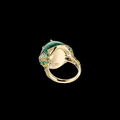 Emerald Sugarloaf Ring