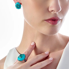 Paraiba Turquoise Pebble Ring
