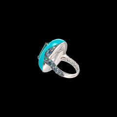 Paraiba Turquoise Pebble Ring