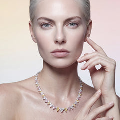Candy Infinity Necklace. Lab-Grown Simulated Diamond