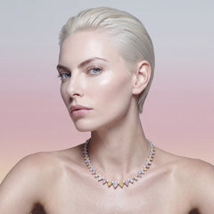 Candy Infinity Necklace. Lab-Grown Simulated Diamond