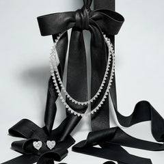 Diamond Heart Studs