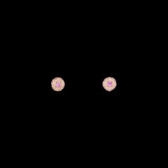 Flower Elixir Earrings. Lab-Grown Sapphire